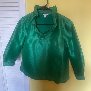 Crown&ivy Kelly green Satin polyester shirt
